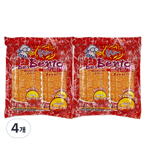 벤토 불징어 스위트앤스파이시 12g x 6p, 72g, 4개