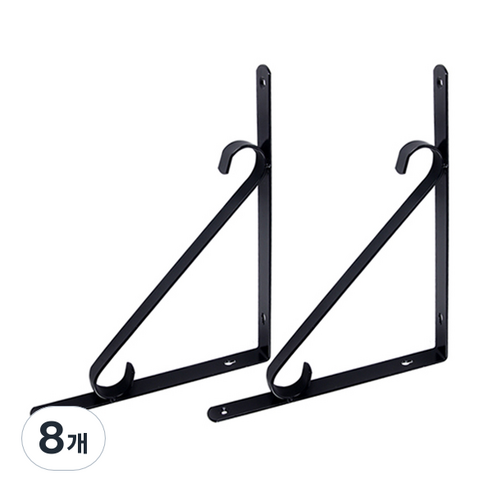 E.T.SHOP 싱글S 선반대 블랙, 8개