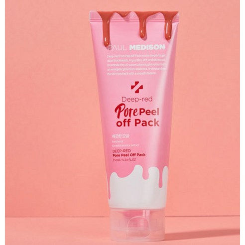 매끈한 도자기 피부를 위한 딥레드 포어 필오프 팩