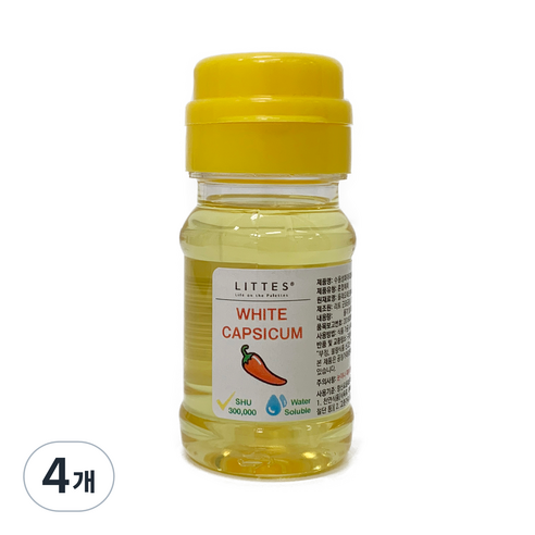 리트 수용성 화이트 캡시컴 에이 300000 SHU, 50g, 4개