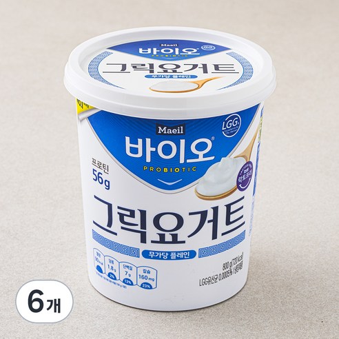 매일유업 바이오 그릭 요거트, 800g, 1개입, 6개