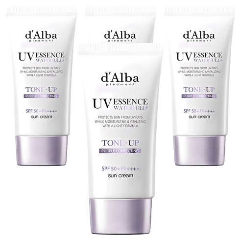 달바 워터풀 퍼플 톤업 선크림 SPF50+ PA++++, 50ml, 4개