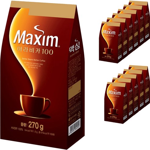 맥심 아라비카 100, 270g, 1개입, 12개