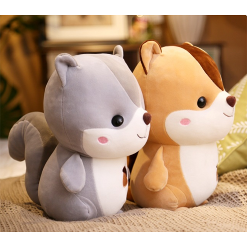 자연의 귀여움을 온전히 담은 네이처타임즈 다람쥐 봉제인형