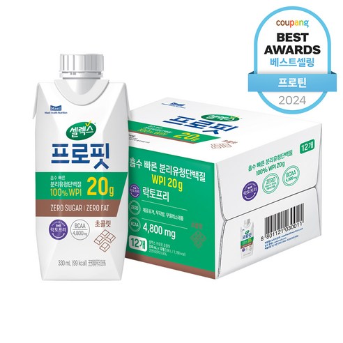 달콤한 초콜릿, 건강까지 챙기는 현명한 선택: 셀렉스 프로핏 초콜릿 330ml 셀렉스프로핏