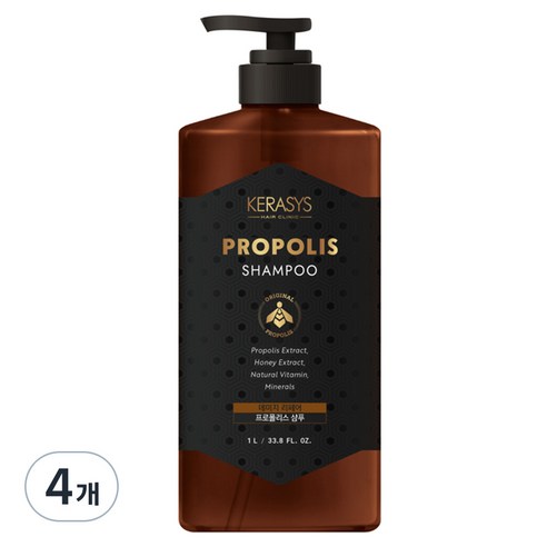케라시스 프로폴리스 에너지 플러스 샴푸, 1000ml, 4개