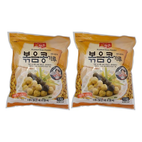 청은에프엔비 볶음콩가루, 1kg, 2개 - 콩가루 | 쿠팡