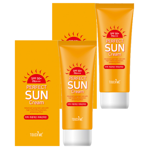 터치미 퍼펙트 선크림 SPF50+ PA+++, 60ml, 2개