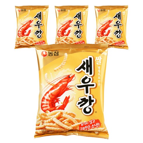 새우깡 쌀, 80g, 4개