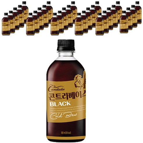 칸타타 콘트라베이스 콜드브루 블랙, 500ml, 120개입