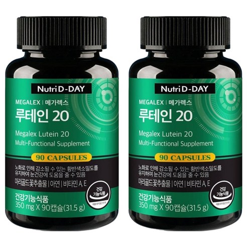 뉴트리디데이 메가 렉스 루테인 20, 90정, 2개