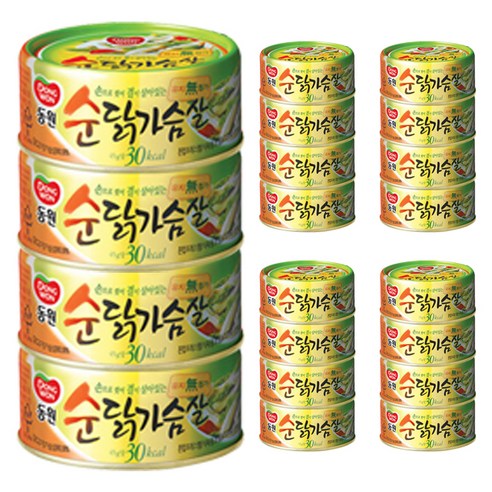 동원 순닭가슴살 통조림, 135g, 20개