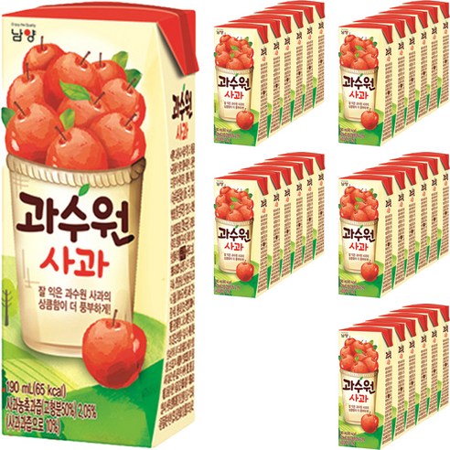 과수원 사과주스, 190ml, 120개