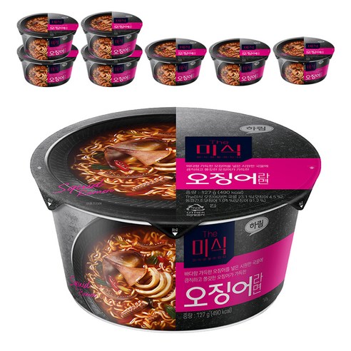 더미식 오징어 컵라면 127g