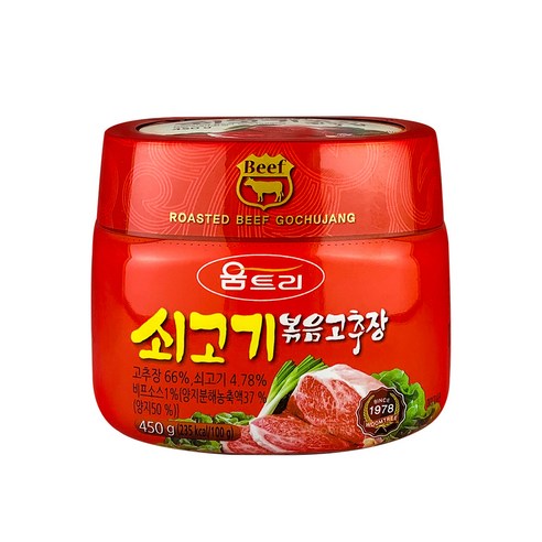 튜브고추장 움트리 쇠고기 볶음고추장, 1개, 450g Best Top5