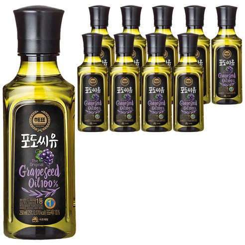 해표 포도씨유, 250ml, 10개