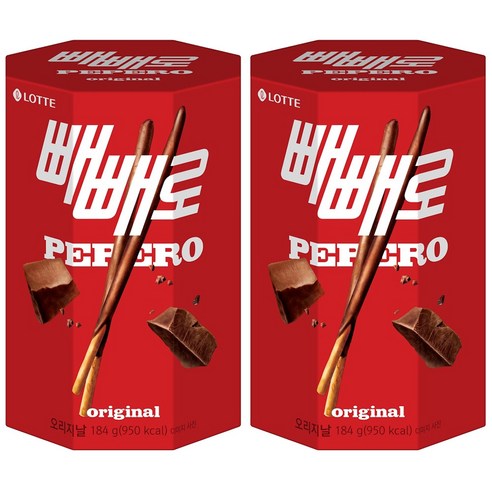 빼빼로 오리지날, 184g, 2개
