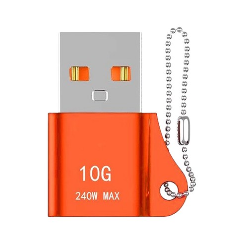 잇곰 스마트 IG USB A타입-C타입 변환 젠더, 2.7cm, 1개, 오렌지