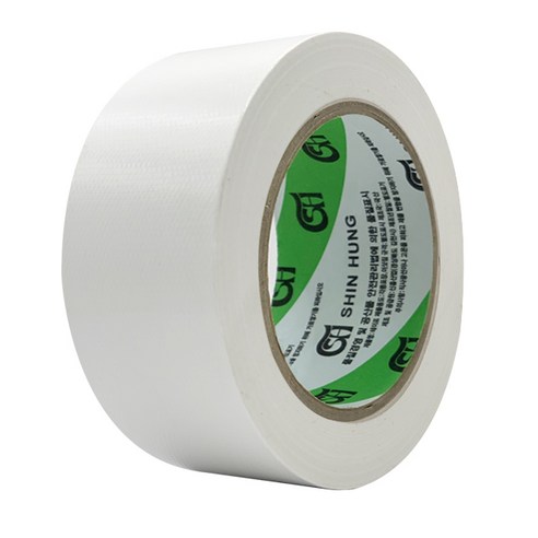 신흥테이프 면테이프 흰색 48mm x 25m, 1개