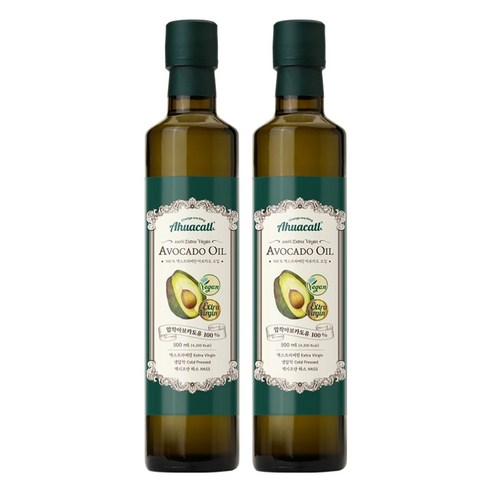 아후카틀 엑스트라버진 아보카도 오일, 500ml, 2개