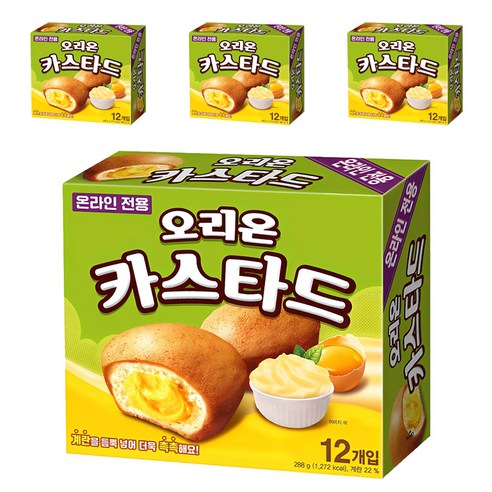 오리온 카스타드, 288g, 4개