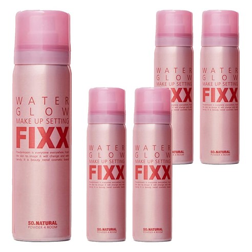 쏘내추럴 워터 글로우 메이크업 세팅 픽서, 75ml, 5개