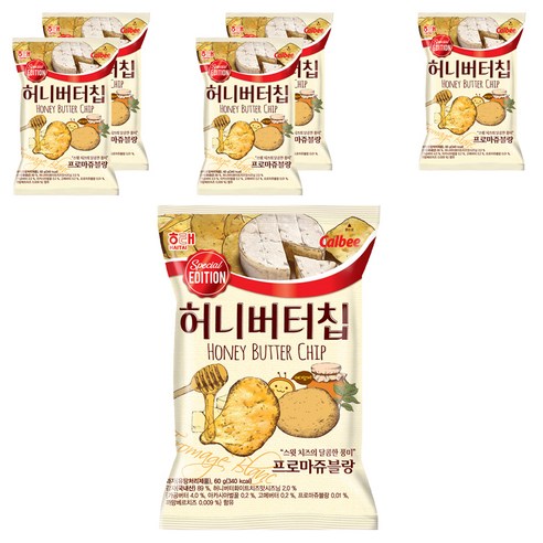 허니버터칩 프로마쥬블랑, 60g, 6개