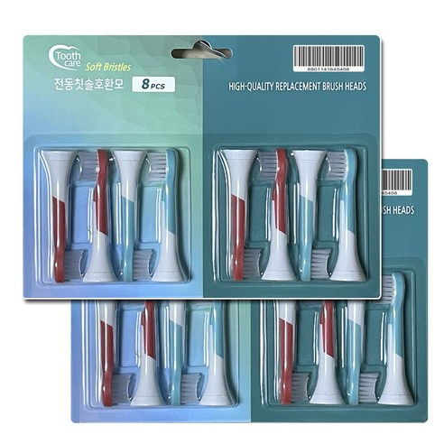 Toothcare 유아용 전동칫솔 필립스 호환모 MINI 16P, 1세트