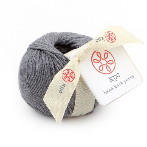 kpc yarn 가쉽 DK 면 뜨개실 50g, 플린트, 113m