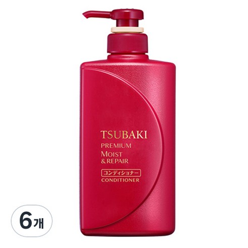 츠바키 프리미엄모이스트 리페어 컨디셔너 프루티 플로럴 향, 490ml, 6개