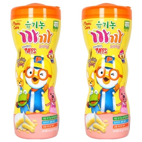 맘스케어 유기농 까까, 오리지날, 43g, 2개