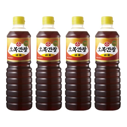 오복 간장 금표, 900ml, 4개