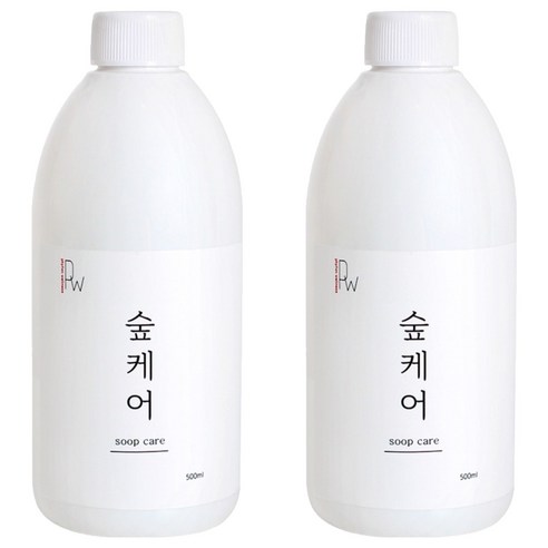 숲케어 편백수 피톤치드 섬유탈취제 리필, 500ml, 2개