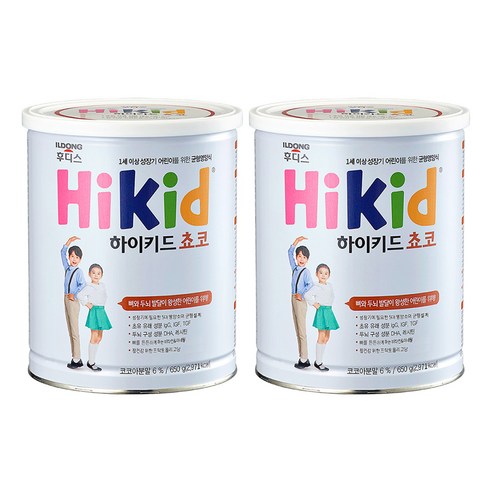 일동후디스 하이키드 쵸코, 코코아맛, 650g, 2개
