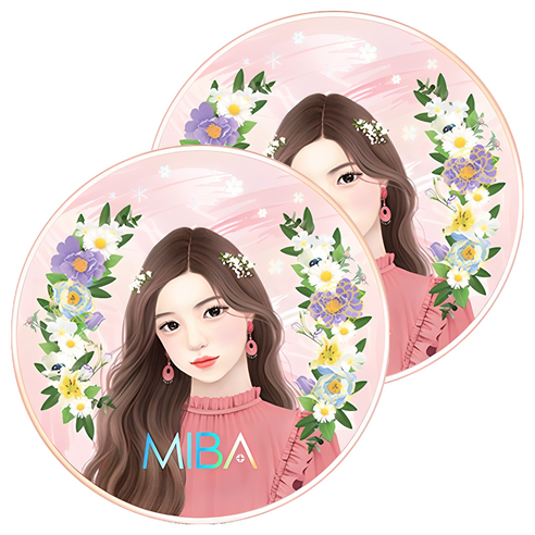 미바 왕쿠션 시즌2 25g, 23호 차분한 피부, 2개
