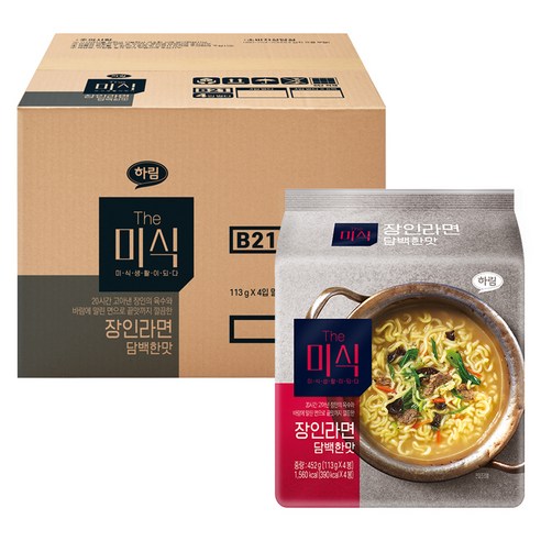 더미식 장인라면 담백한맛 112g, 32개