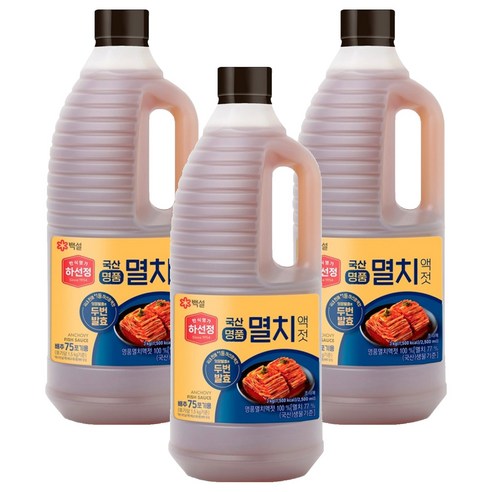 하선정 명품 멸치액젓, 3kg, 3개