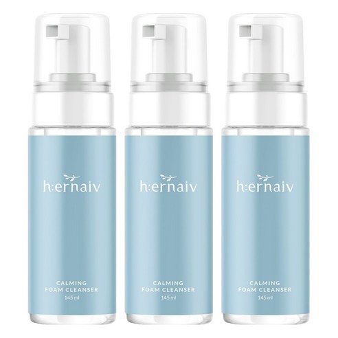 어네이브 유아용 바디워시 약산 카밍 폼 클렌저, 145ml, 3개