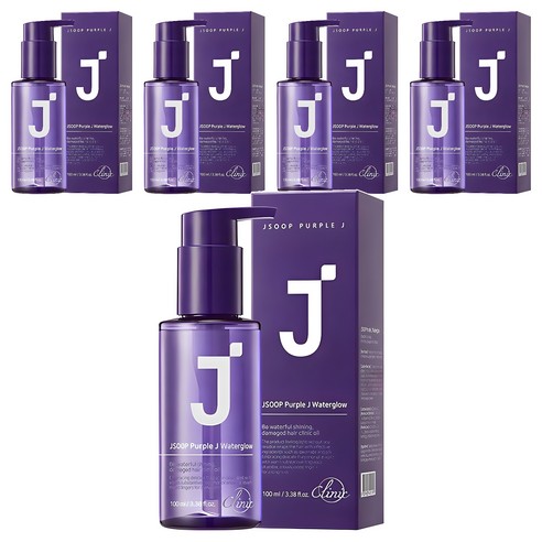 제이숲 퍼플제이 워터글로우 단백질 헤어 에센스, 100ml, 5개
