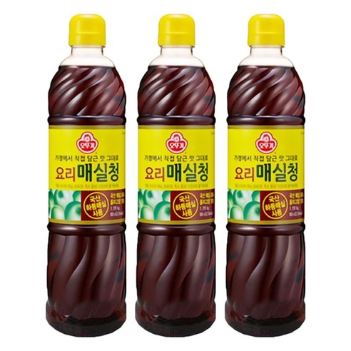 오뚜기 요리 매실청, 1.19kg, 3개