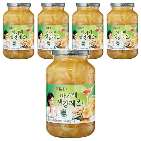 담터 아가베생강레몬차, 1kg, 1개입, 5개