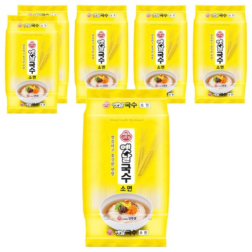 오뚜기옛날 국수 소면, 2.5kg, 6개