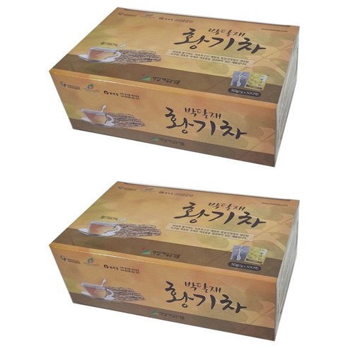 박달재 황기 티백차, 1g, 50개입, 2박스