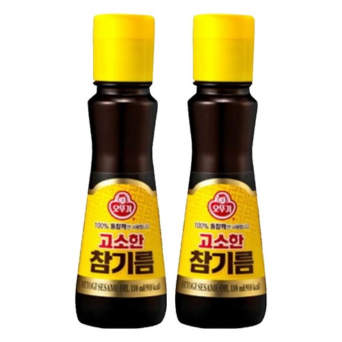 오뚜기 고소한 참기름 병, 80ml, 2개