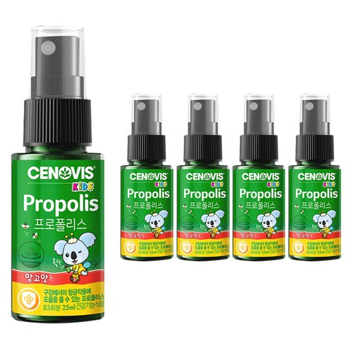 세노비스 키즈 프로폴리스 스프레이 망고맛, 25ml, 5개