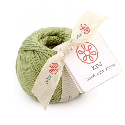 kpc yarn 가쉽 DK 면 뜨개실 50g, 셀러리, 113m