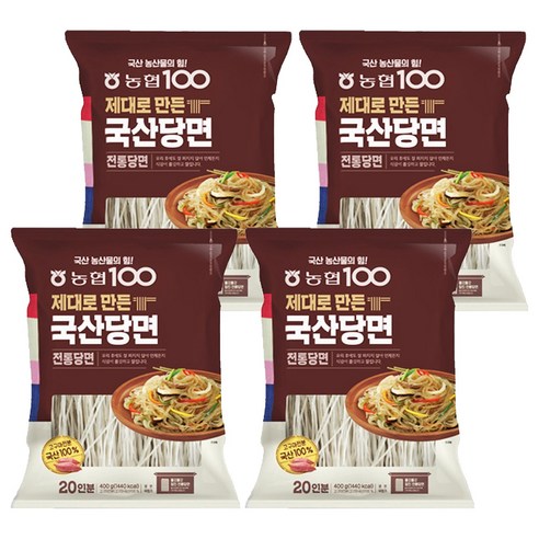 농협식품 제대로 만든 국산 전통당면, 400g, 4개