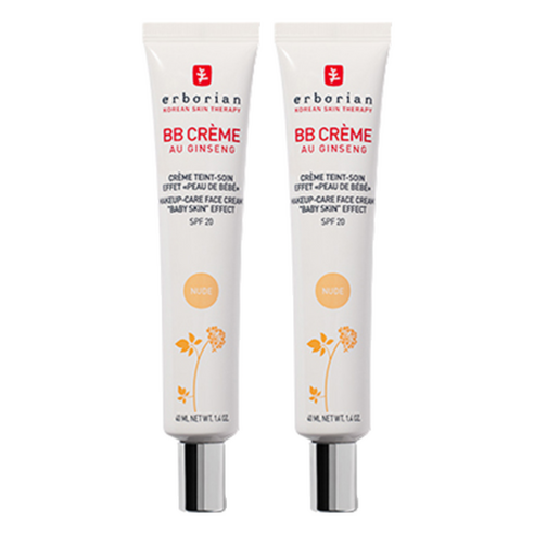 에르보리앙 BB 크림 SPF20, 누드, 40ml, 2개