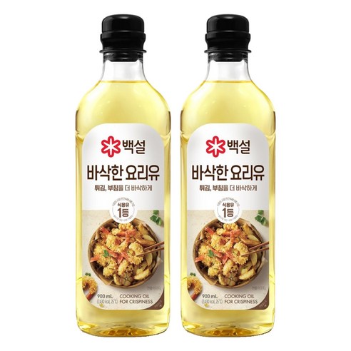 백설 바삭한 요리유, 900ml, 2개