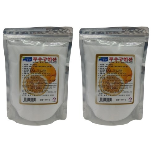 청은 무수구연산, 600g, 2개